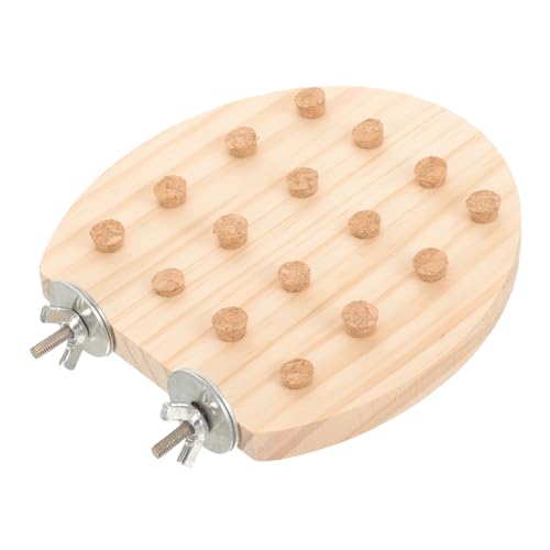 GRIRIW Parrot Chewing Bird Perch Stand Platform Parrot Cage Accessories Cockatiel Perch Bird Stand Platform Chewing Parakeet Cage Accessories Parakeet Wooden Wooden