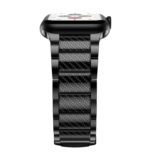 HQEUZ Titanium Bracelet Compatible with Apple Watch Strap 49 mm 46 mm 45 mm 44 mm 42 mm Replacement Strap Adjustable Metal Bracelet Compatible with iWatch Ultra Series 10 9 8 7 6 5 4 3 SE - Image 3