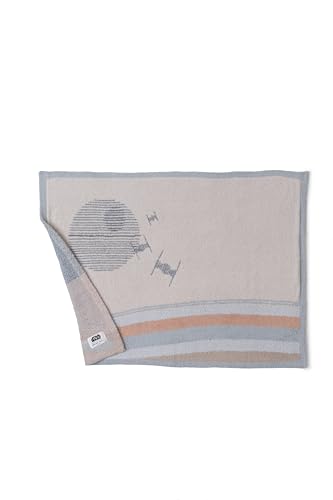 Image of Barefoot Dreams CozyChic Star Wars Galactic Stroller Blanket, Moonwater Multi, 30 inchx40 inch