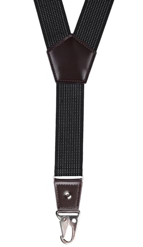 Image of Suspenders for Men with Snap Hooks Adjustable 1.4 inch Wide