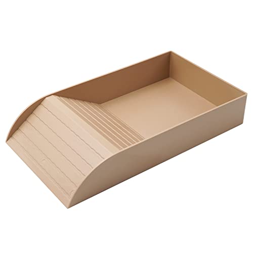 MUALROUS Plato de Alimentación de Tortuga con Rampa y Plataforma para Tomar El Sol Cuenco de Agua de Comida de Tortuga de Plástico Baño de Piscina de Reptiles para Hábitat de Lagartos Anfibios