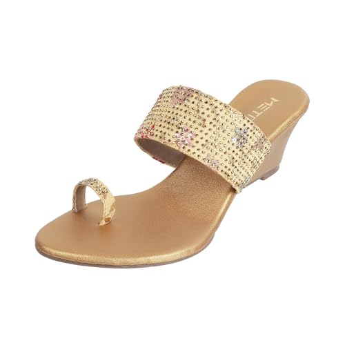Image of Metro Women Ethnicwear Wedge Heel Sandal