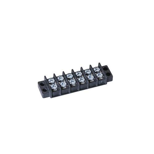 IDEAL 89-210 Heavy-Duty One-Piece Terminal Strip, 600 VDC, 30 A, 22-10 AWG Size, Black