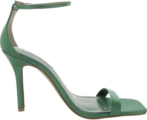 Steve Madden Women's Shaye Heeled Sandal, Green Satin, 6.5 | Image 1