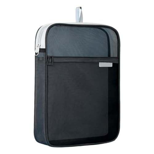 Bolsa organizadora de archivos transparente impermeable con asa para ordenar apuntes de estudiantes