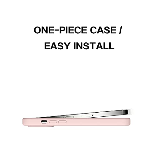 VENINGO for iPhone 13 Case,Slim Fit Liquid Silicone Soft Gel Rubber,Lightweight Microfiber Lining,Shockproof Anti-Scratch Protective Phone Cover for iPhone 13 6.1''2021,Sandy Pink