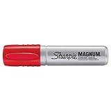 Sharpie 44002 Magnum Oversized Permanent Marker Chisel Tip Red