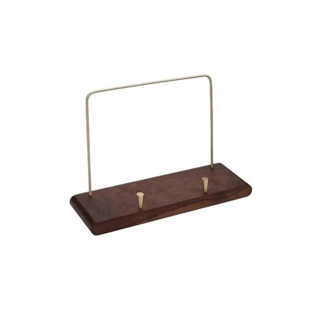 RYUQW3RE Cd Storage Rack Desktop Small Wooden Vinyl Record Rack CD Albums Display Shelf with Brass Bracket