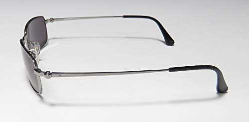 R1207 Mens Rectangular Full-rim 100% UVA & UVB Lenses Sunglasses/Eyewear (54-18-140, Gunmetal)4