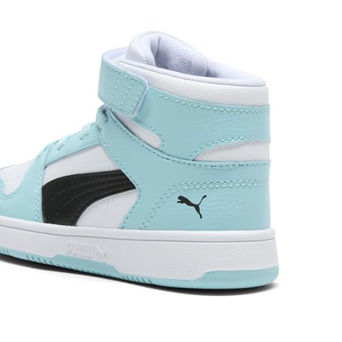 Image of PUMA Kids' Rebound Layup Mid Hook and Loop Sneakers