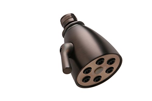 Huntington Brass 138-A20 Six Jet 2-3/4-Inch High Pressure Adjustable Shower Head, Antique Bronze