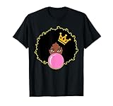 Gifts Black Girl Magic Pink Bubblegum Poppin Melanin Queen T-Shirt