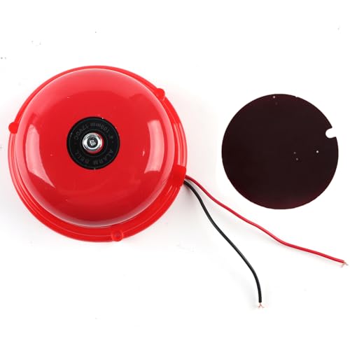 Klanata 100dB Fire Alarm Bell, 4 Inches Internal Strike, Electric Bell for School and Factory Safety