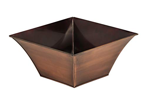 H Potter Tall Planter With Tray Large Outdoor Planters Decorative Copper Flower Pots Indoor Garden Urn Plants Herbs Porch Patio Hallway Entryway Home #TOP4