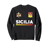 orgoglio siciliano sicilia bandiera siciliana trinacria felpa