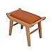 Massivholz-niedriger Hocker, kleiner Schuhwechselhocker 30 cm hohe, orangefarbene Kunstleder-Fußstütze, kleiner Buchenholzhocker, modern und einfach ( Color : Orange , Size : 20.07x11.02x11.81inch )