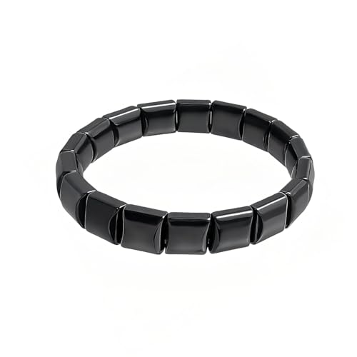 AIWXEEU 1 Pcs Pulsera de Hematita, Pulseras magnética de hematita, Hematites Bracelet, pulsera ajustable, for Work Environment Social Events Sports Travel