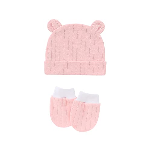 3 Pack Newborn Hospital Hat Cute Bear Ears Cotton Hat4