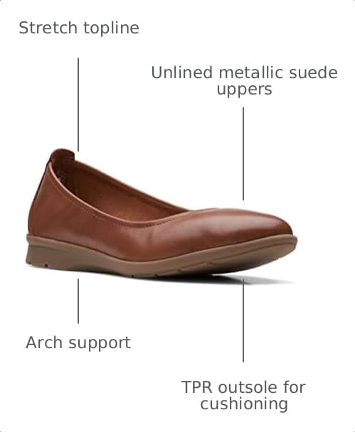 Image of Clarks Womens Jenette EaseBallet Flat