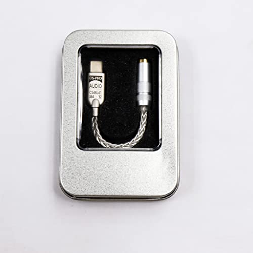 Image of Concept Kart AUDIOCULAR CS-Pro CS46L41 Headphone Audio DAC & Amp Adapter for IEM Earphone,Male Type-C to Female 3.5mm,PCM 32b /384kHz,DSB64 /128-Amplifier Compatible with Huawei,Xiaomi,OPPO,VIVO,OnePlus