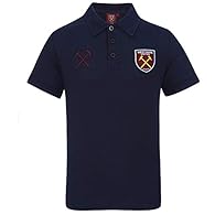 Official WHUFC mens polo shirt Full colour woven club crest to chest Garment Size (Chest): Small 40"; Medium 42"; Large 44"; XL 46"; XXL 50"; 3XL 54" Hi spec polo shirt: club branded buttons & neck label