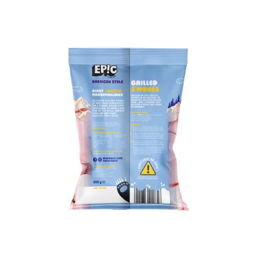 EPIC SNAX CO Giant American Style Pink and White Toastin' Marshmallows, 300 g