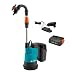 Gardena Akku-Regenfasspumpe 2000/2 18V P4A Ready-To-Use Set: Hohe Fördermenge und Druck, Verstellbare Leistungsstufen, Trockenlaufsicherung, Teleskoprohr, Kabellos (14602-20)
