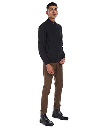 Image of U.S. Polo Assn. Men Casual Wear Black Polyester Standard Length Jacket