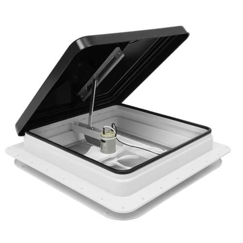 Lanterneau à toit poignées épaisseur ouvrant RV 42 x 42 cm 14x14' Clair pour caravane Camping-car Caravane