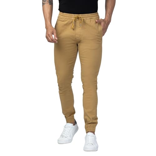 Image of Spykar Men's Slim Fit Mid Rise Trouser