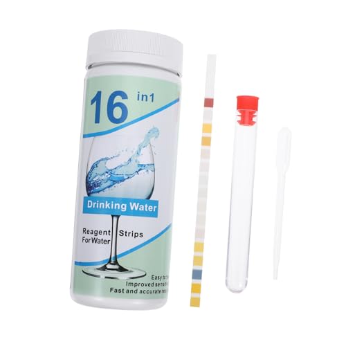 Veemoon Kit De Prueba De Agua Con 50 Tiras De Sellado Para Agua Potable Kit De Prueba De Agua Para El Hogar Kit De Prueba De Agua Para Spa Tiras De Prueba Blancas