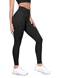 ODODOS Tummy Control Full Length Compression Leggings with Inner Pocket for Women, 28