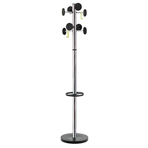 Alba PMSTAN3 M Portemanteau Acier 8 Patères Gris Métal