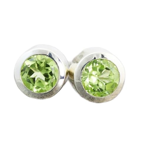 Boucles d'oreilles péridot naturel argent : le cadeau minimaliste idéal