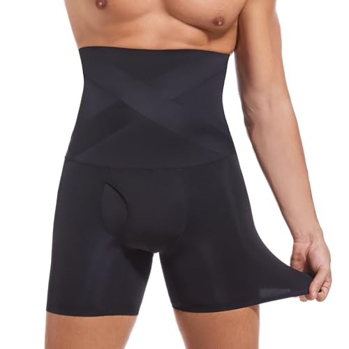 Mens Shapewear Tummy Control Shorts High-rise Compression Underwear, Slimming Body Shaper, Shaping Boxer Briefs