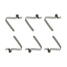 UP100 50 Pieces 4-9mm Stainless Steel Button Clips Snap Spring for Wet Environments with Elastic Requirements Awning Camping Caravan Telescopic Tube Positioning