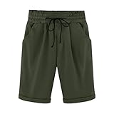Short Cargo pour Femme D'été Ample Taille Haute Elastique Pantalon Court Shorts et Bermudas Léger Casual Short cargo femme Short militaire extensible plusieurs poches Taille haute Pantalon de loisirs Pantalon de travail Bermuda Short de randonnée Short d'été élégant pour femme - Taille haute - Avec fermeture éclair et chaîne Bermuda Shorts pour Femmes Décontracté, Taille Haute Shorts Pantalon Ete avec Poche et Bouton Décoration, Taille Élastiquée Plissé Shorts Jambes Larges pour Femme
