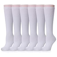 LINEMIN 3-12 Years Girls Knee High Socks Kids Cartoon Animal Warm Cotton Long Tall Boot Socks 6 Pairs
