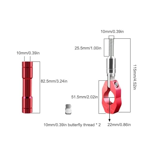 Barra de equilibrio para manillar de moto que elimina vibraciones en el volante 7