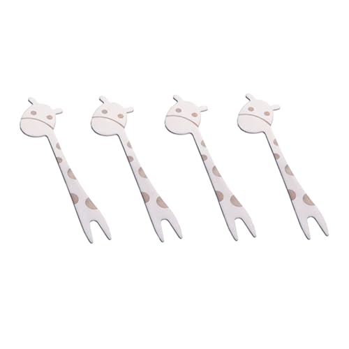 BRIGHTFUFU Stainless Steel Boys and Girls Party Forks Cartoon Design Fork for Fruit Desserts Salads Ergonomic Handle