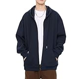 メンズ 秋服 パーカー 長袖 フード付き カーディガン