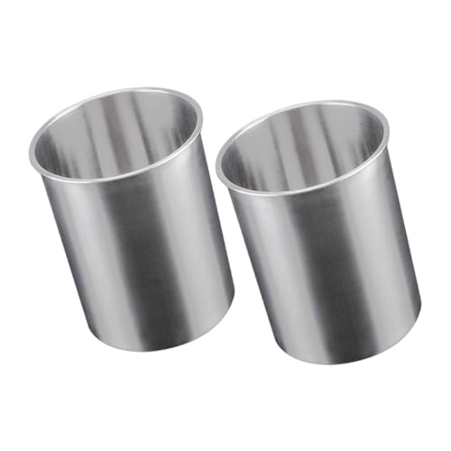 VINTORKY 2pezzi Secchiello Per Ghiaccio in Acciaio Contenitore Per Cubetti Ghiaccio Secchiello Per e Vino Per Bar Feste e Uso Quotidiano