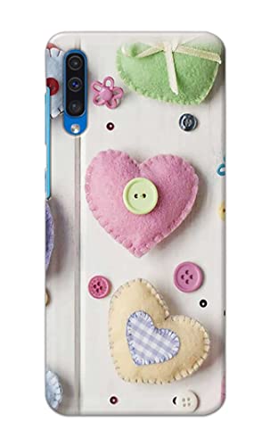 Image of PRINTFIDAA Heart Shape Hard Back Cover for Samsung Galaxy A50 / Samsung A50s / Samsung A30s Back Cover -(P6) KAT1010