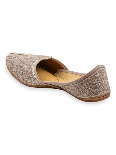Image of KORAKARI Men's Traditional Leather Punjabi Jutti Comfortable Mojari for Men