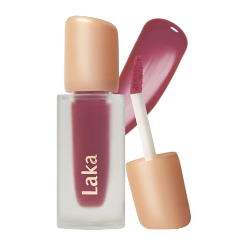 Image of Laka Fruity Glam Tint | Glowing Korean Lip Tint with Hydrating Lightweight Texture | Buildable Color, Non-Sticky High Shine Gloss | K-Beauty Korean Makeup | #168 Marbel, 0.15oz
