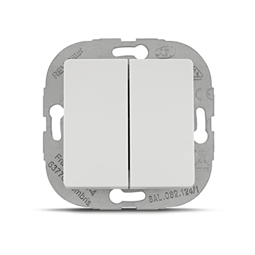 REV PrimaLuxe Lichtschalter, Serienschalter, Unterputz, Weiss