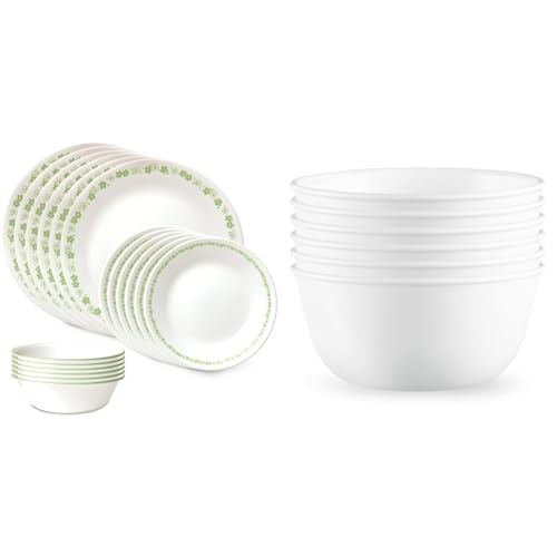 Corelle Vitrelle 18 Piece Dinnerware Sets, Service for 6 & 28 oz ...