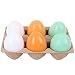 Uova magnetiche in legno per la decorazione pasquale, 6pcs uova di simulazione Bambini finta di giocare in cucina Gioco giocattolo alimentare per bambini Sviluppo precoce, regali di compleanno