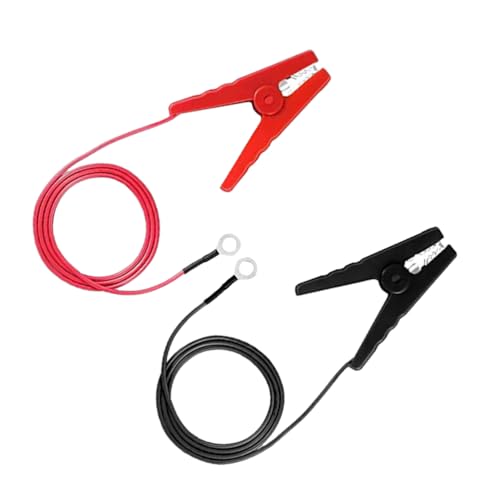YARNOW Elektrozaun Starthilfekabel Mit Krokodilklemme Für Solarzaun Ladegeräte Rot Und Schwarz Verbindungskabel Für Bauernhof Zaunsysteme Praktisch Für Weidezaun Anwendungen