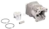 cylingcolors Zylinder + Kolben + Segment kompatibel mit Freischneider stihl 46mm 029 1127 020 1210
